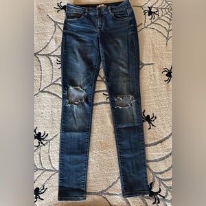Women's Blue Distressed Jeans